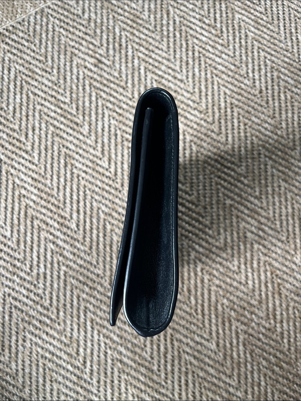 Saint Laurent Black Embossed YSL Leather Envelope Clutch - Picture 7 of 10